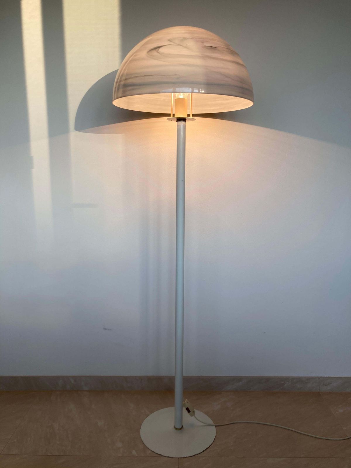 Big Midcentury Design Floor Lamp "Mushroom", 1970s photo for sale