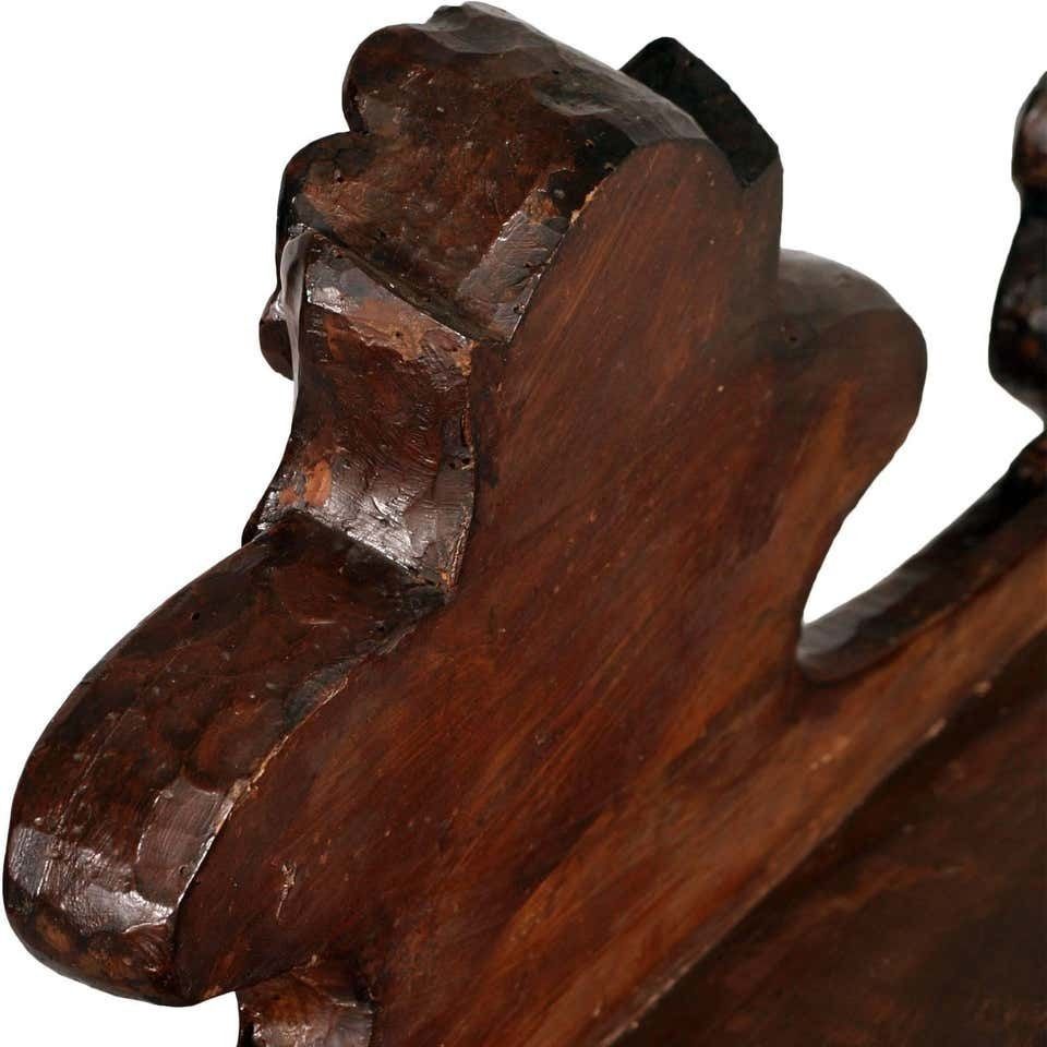Sculptural Art Nouveau Corner Vitrine Cabinet By Vincenzo Cadorin  In Carved Walnut photo vinterior