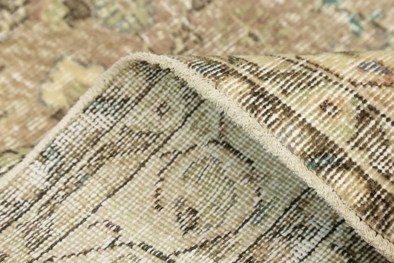 photo for sale 214x303 Cm Turkish Rug, Vintage, Area Rug, Handmade, Beige, Oushak Rug, Rugs, Oversized, Turkey, Large Area Rug, Rare, Oriental, Neutral, Rugs
