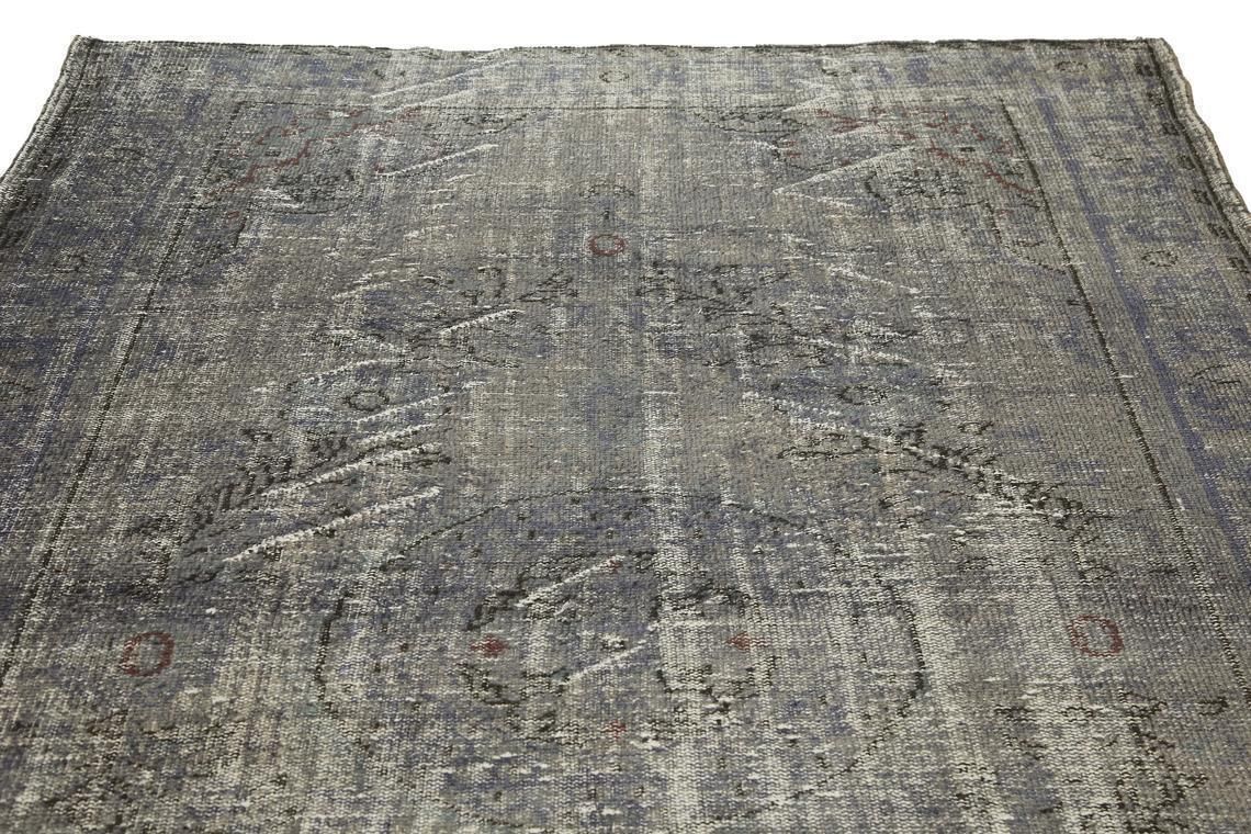 6.4x10.2, Turkish Vintage Rug, Oushak Area Rug, Turkey Rug, Grey Beige Home Decor, Rugs, Wool Rug, Bohemian Rug, Kitchen Rug, Gray photo vinterior