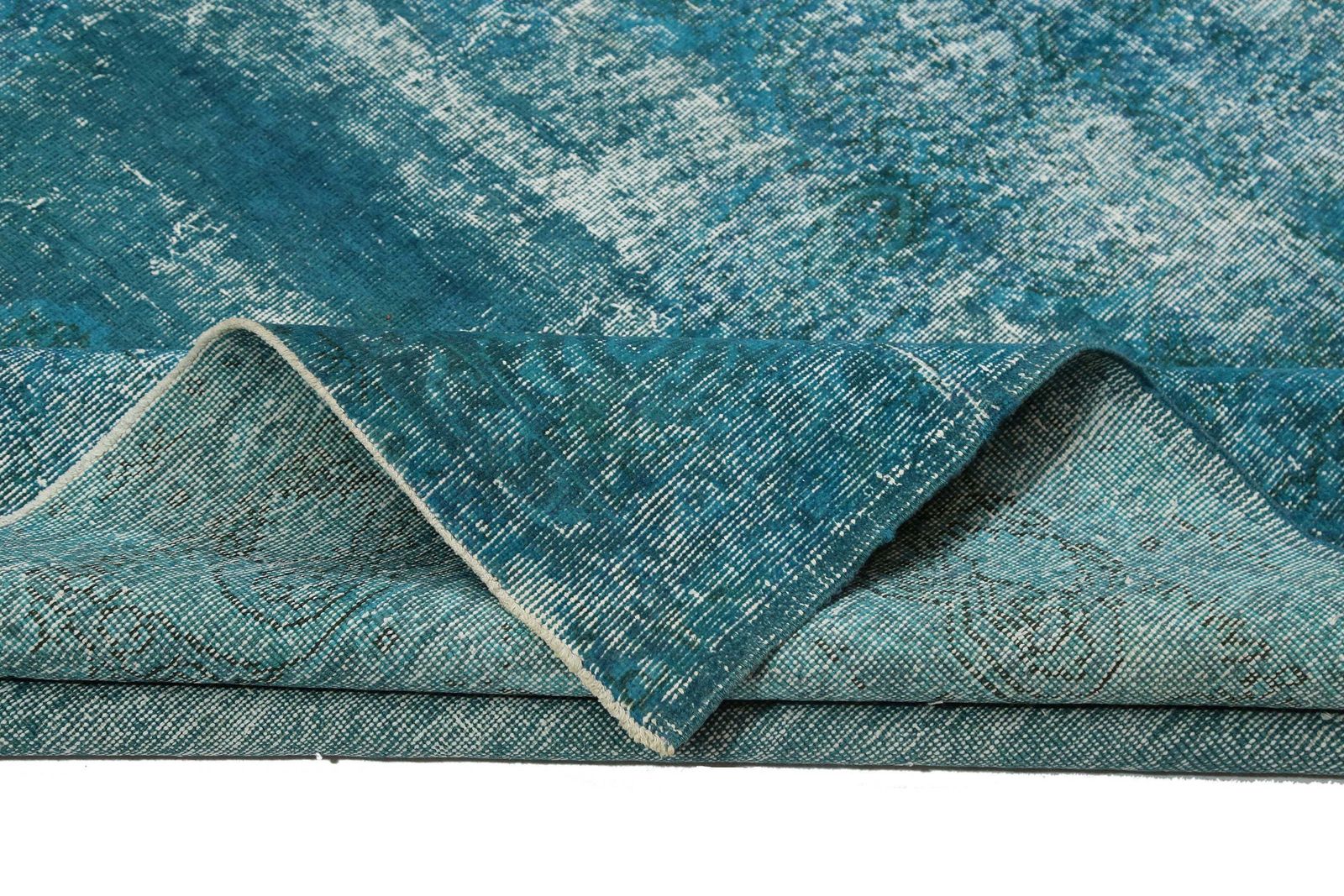 photo furniture Turkish Rug, Turquoise Vintage Rug, Area Oushak Rug, Wool Distressed, Large Light Faded Turquoise Blue