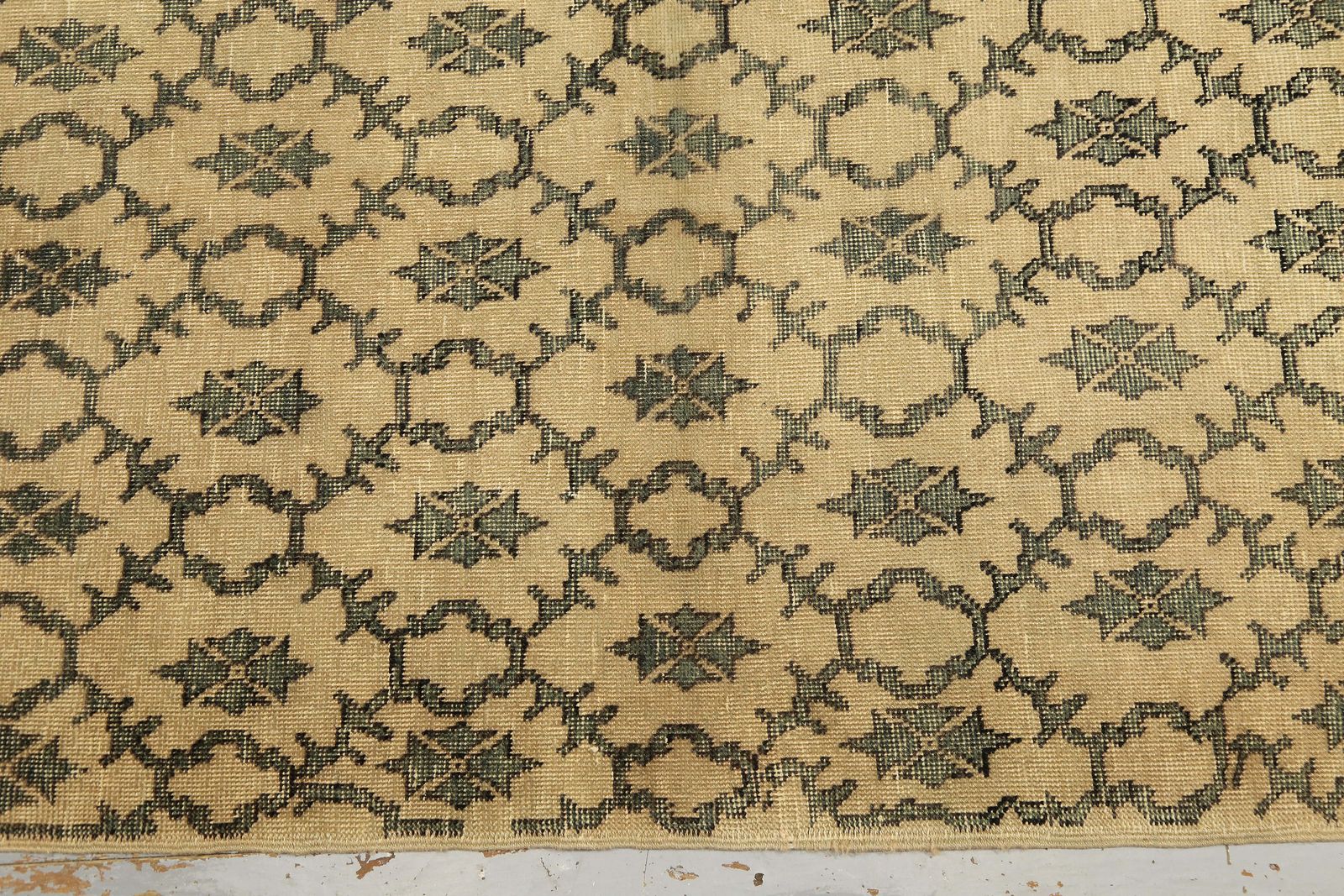 Turkish Rug, Tropic Oushak Rugs, Wool Area Rug, Colorful Rug, Bohemian Rug, Kitchen Rug photo vinterior