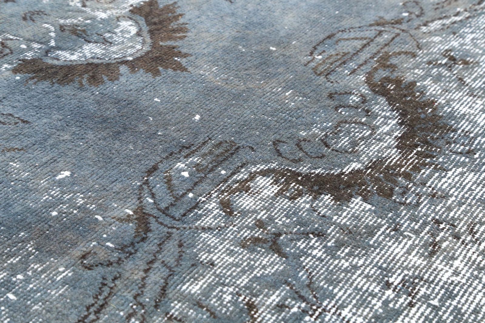 Turkish Oushak Area Rug, Blue, Anatolian Vintage Rug, Hand Knotted Rug, Traditional Turkish, Distressed Luxury Carved Blue Teal Rug photo buy