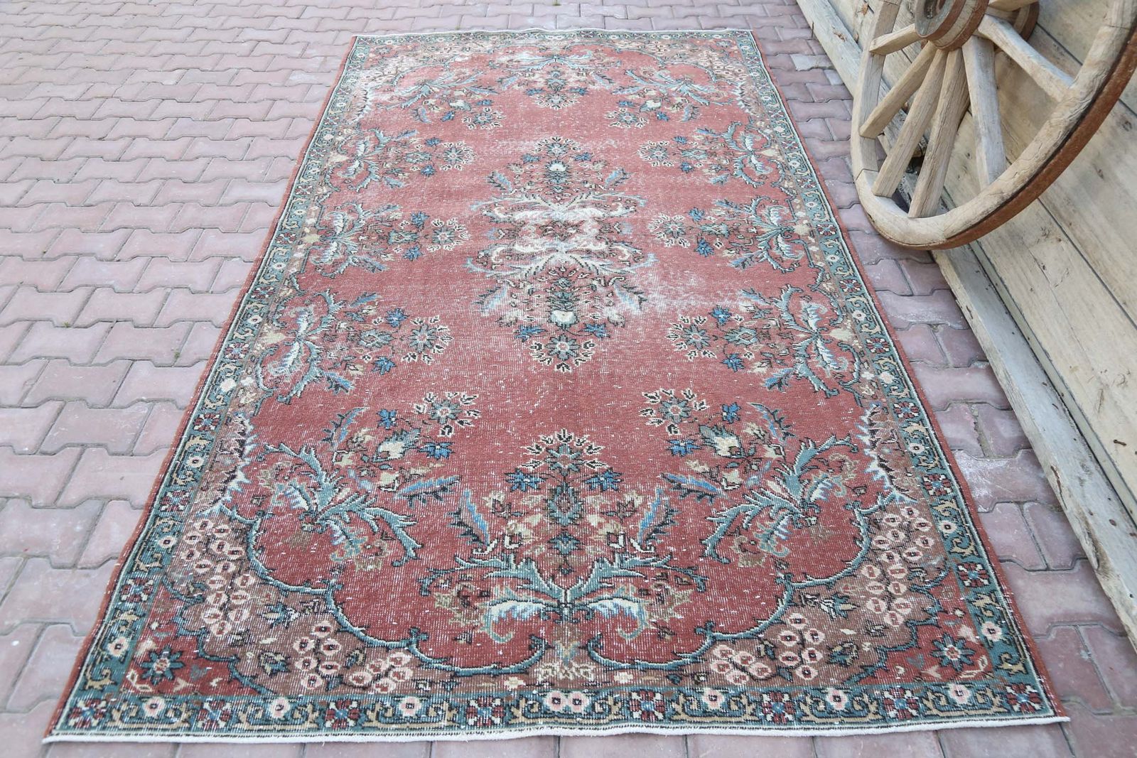 One Of A Kind Antique Turkish Rug, Wool Oriental Rug, Home Decor, Tribal Rug