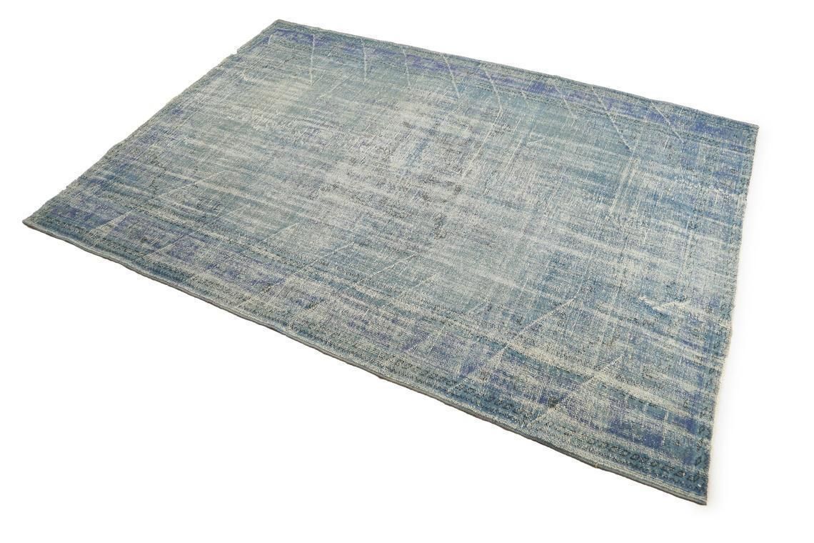 7.1x10.4, Turkish Vintage Area Rug, Oushak Wool Rug, Room Decor, Floral, Living Room Rug, Distressed, Faded Blue, Beige Light Blue Natural photo furniture
