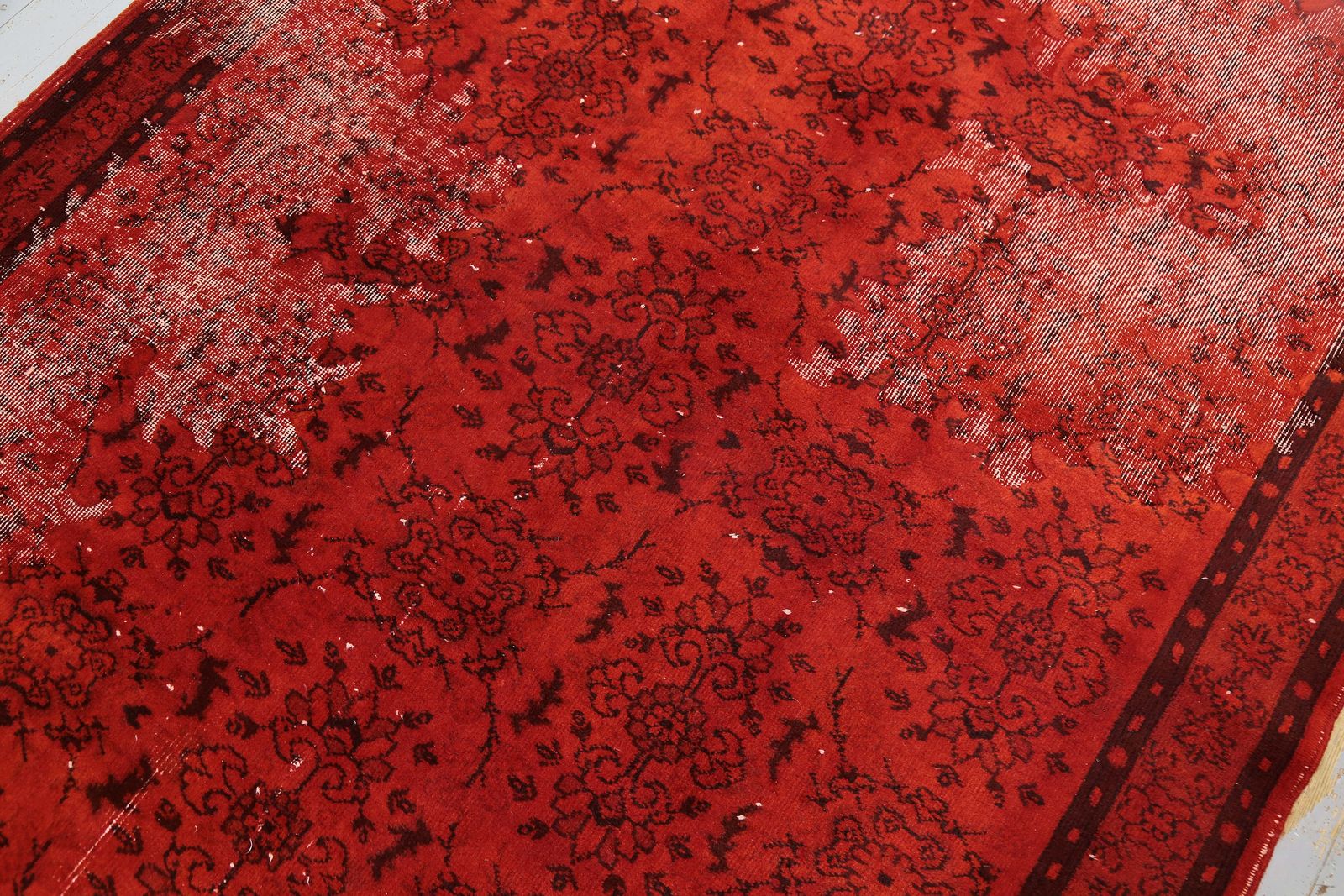 Turkish Rug, Red, Area Rug, Living Room Rug, Bohemian Oushak Rug, Boho Decor, Bedroom Decor, Carved, Boho Chic, Farmhouse Luxury photo vintage