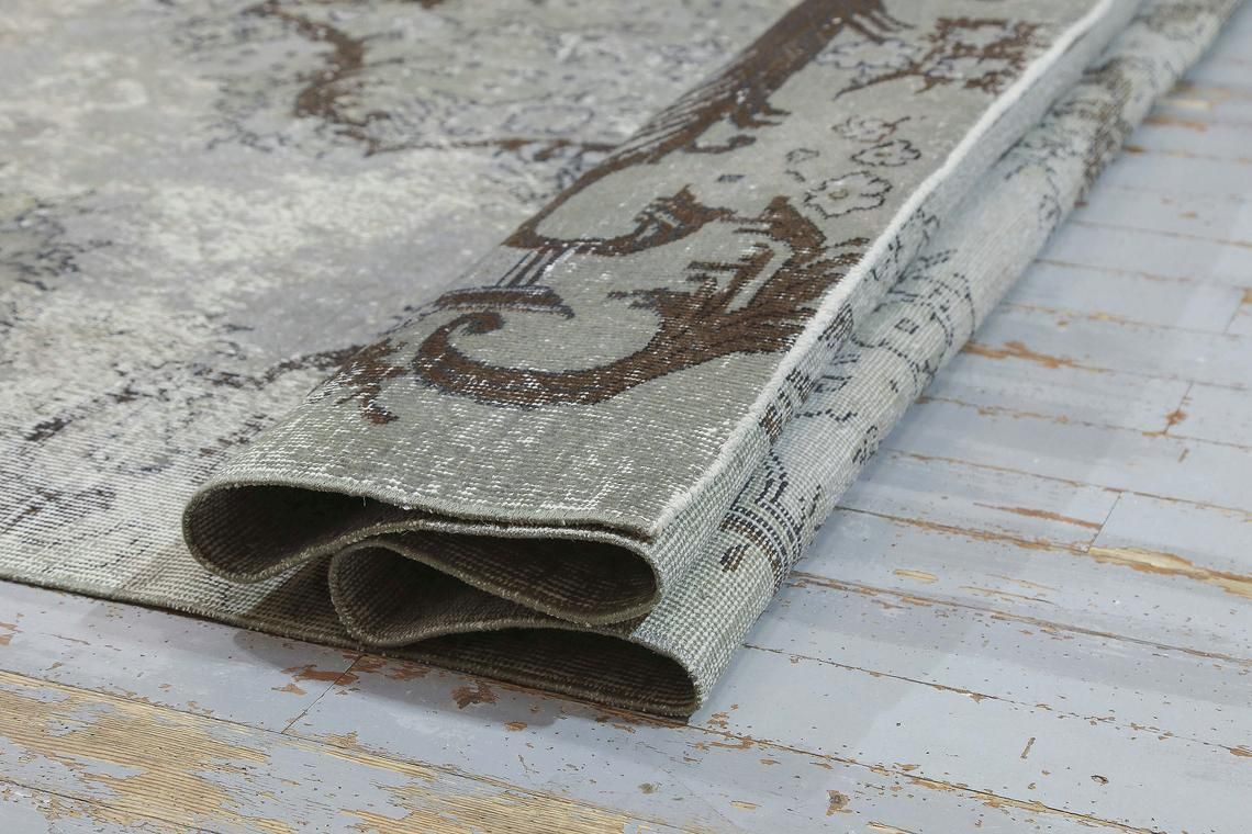 photo for sale 6.8x10.3, Turkish Gray Vintage Rug, Oushak Rug, Area Rug, Wool, Farmhouse Decor, Turkey Rug, Handmade, Oriental, Grey Distressed Boho Chic