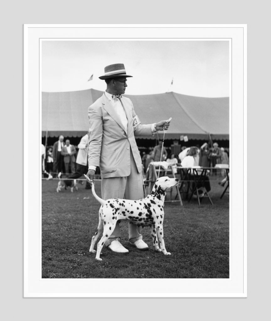 Slim Aarons 'Showing Off' 1955 Oversize White Frame Silver Gelatine Resin Print