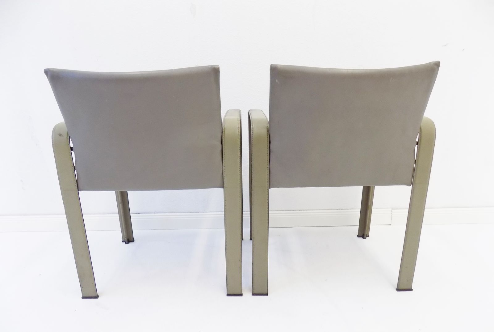 Matteo Grassi Golfo Dei Poeti Leather Armchair Set Of 2 photo 500.0
