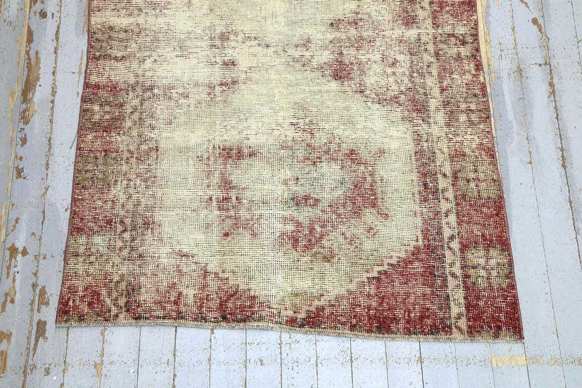 Turkish Oushak Runner, Vintage Runner, Wool Rug, Home Decor, Farmhouse Decor, Rug Runner, Boho Rug, Runner Rug, Faded Red Rug photo 407.0