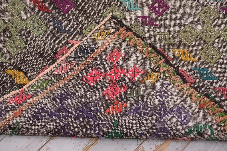photo for sale 6.8x8.9, Turkish Kilim, Flatweave Rug, Vintage Kilim, Oushak Kilim, Wool, Famrhouse Area Rug, Grey Floor Decor, Turkish Rug, Kilim Rug, Gray