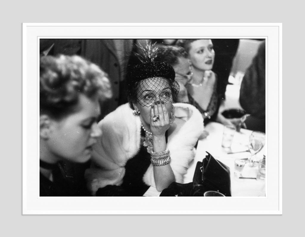 Slim Aarons 'An Anxious Wait' 1951 Oversize White Frame Silver Gelatine Resin Print