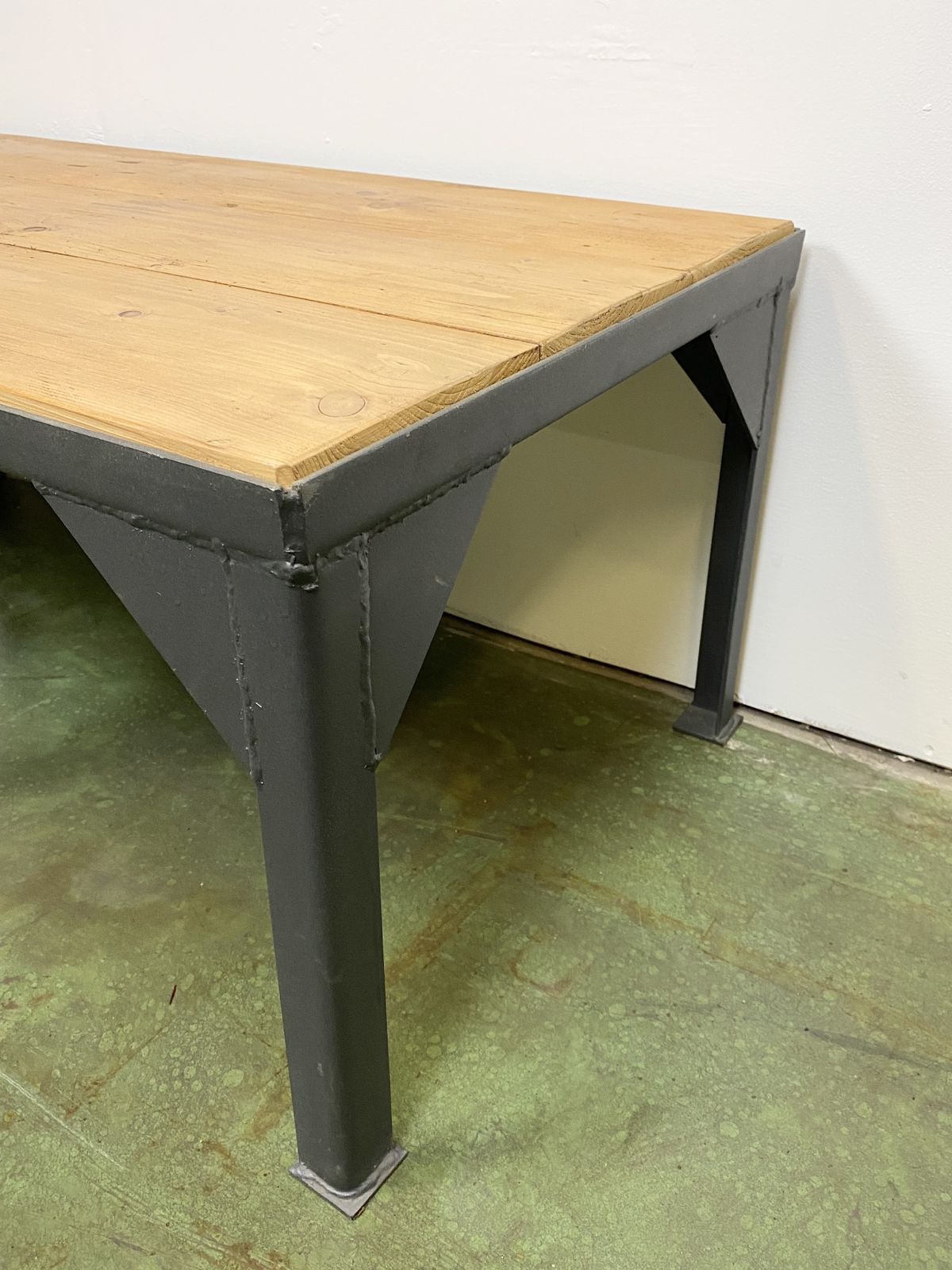 Black Industrial Coffee Table, 1970s photo Furniture