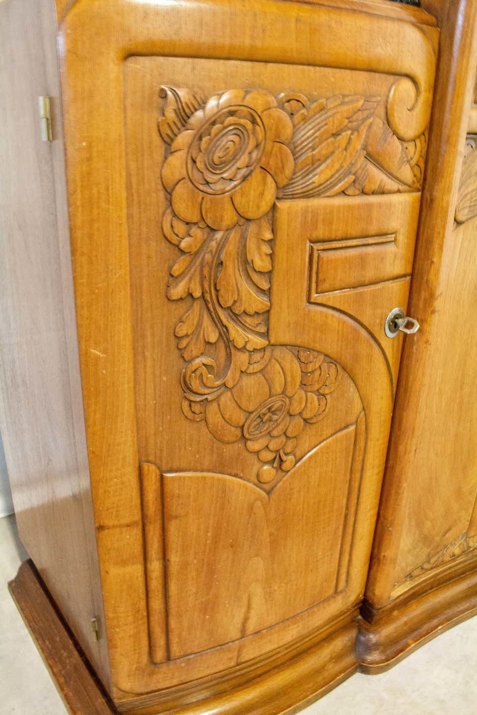 Buffet Art déco, plateau en marbre, France, vers 1930 photo Mobilier