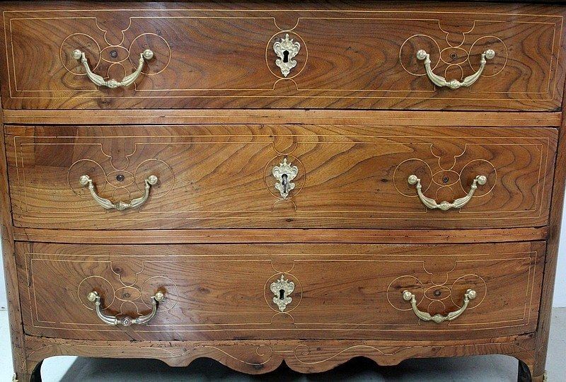 photo for sale Property Chest Of Drawers In Solid Elm, Louis XIV Period   Mid 18th Century