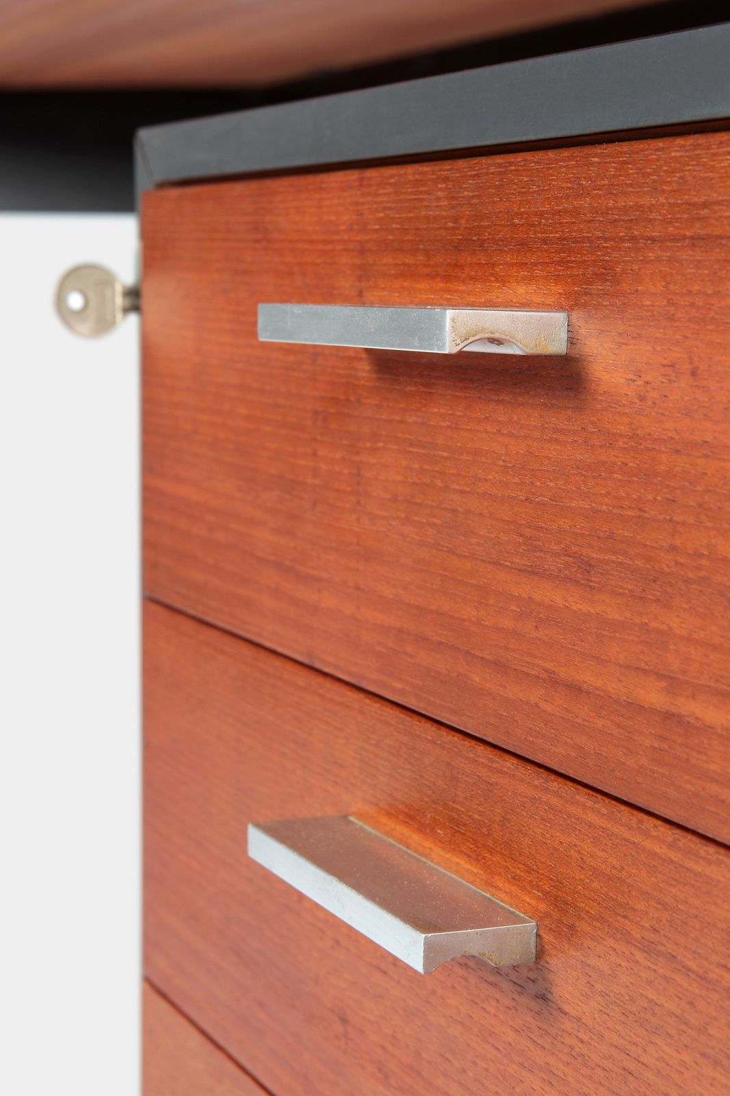 photo for sale Teak Formica Tubular Steel Desk 60s