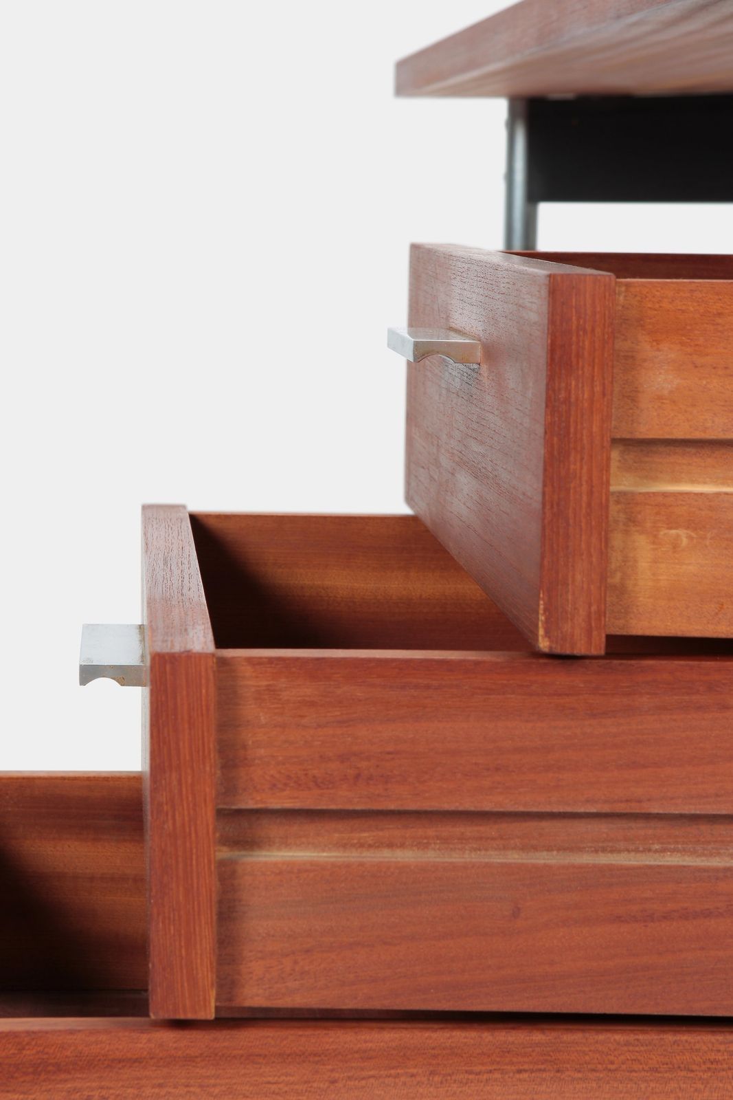 photo vinterior Teak Formica Tubular Steel Desk 60s