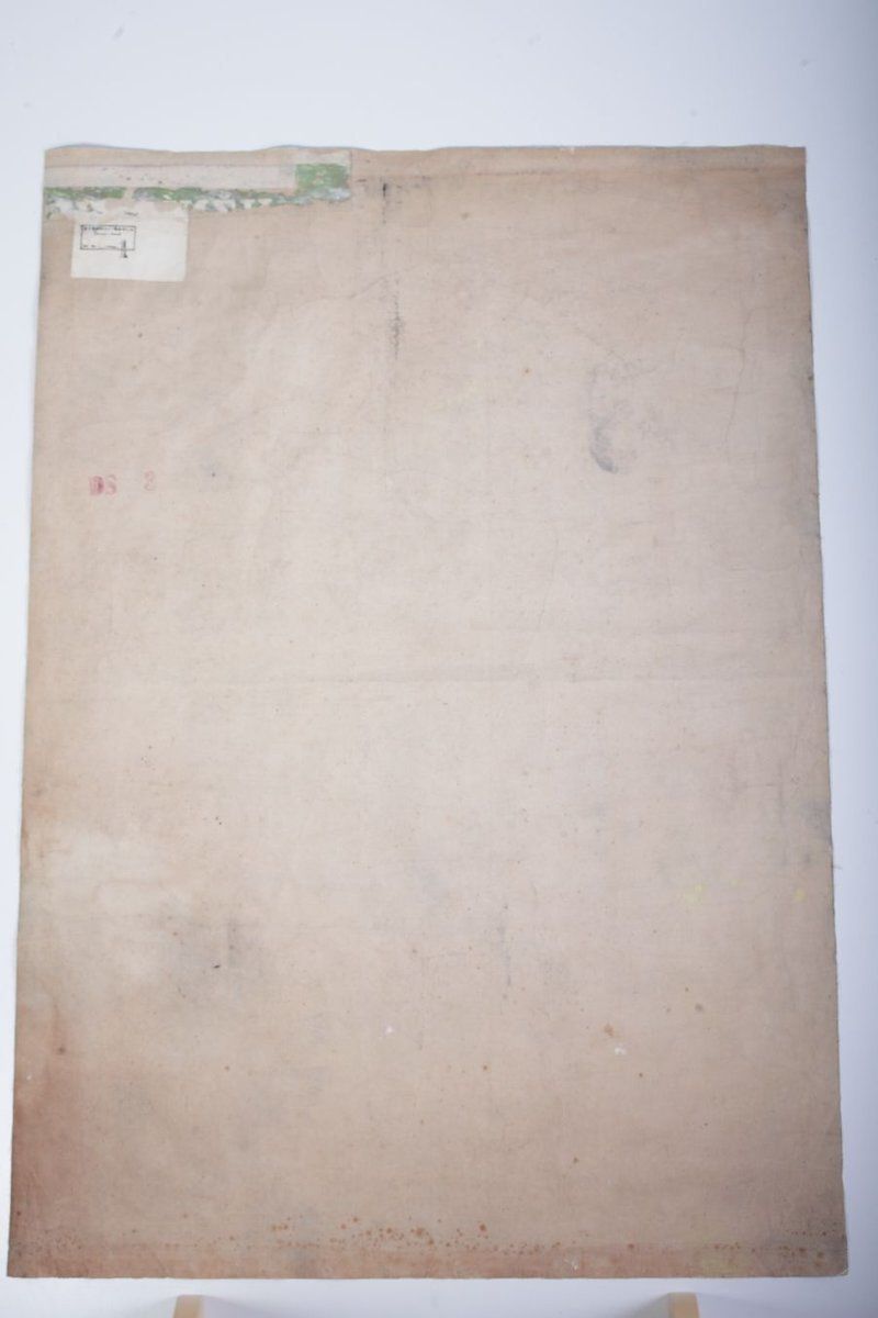 Schoolposter Van Een Egyptische Zuil, Jaren 1940 photo vinterior