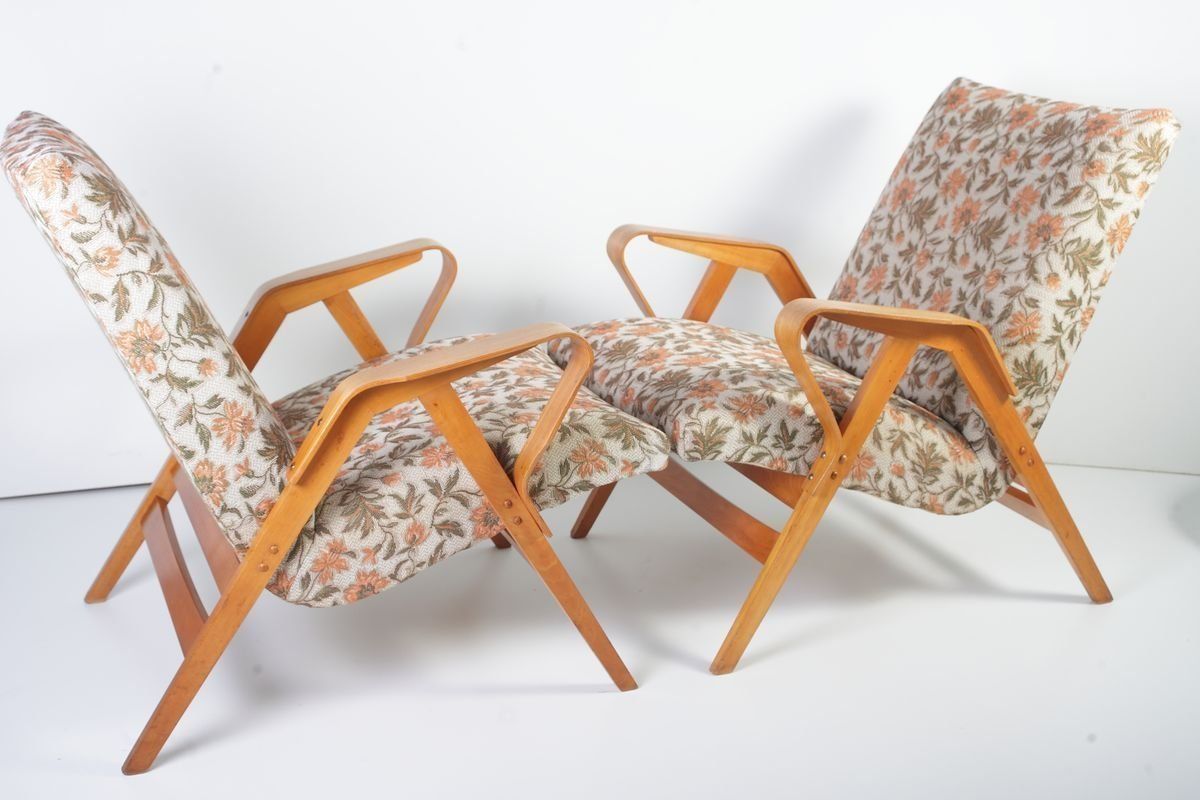 Mid Century Lounge Chairs By František Jirák For Tatra, 1960s, Set Of 2 photo furniture