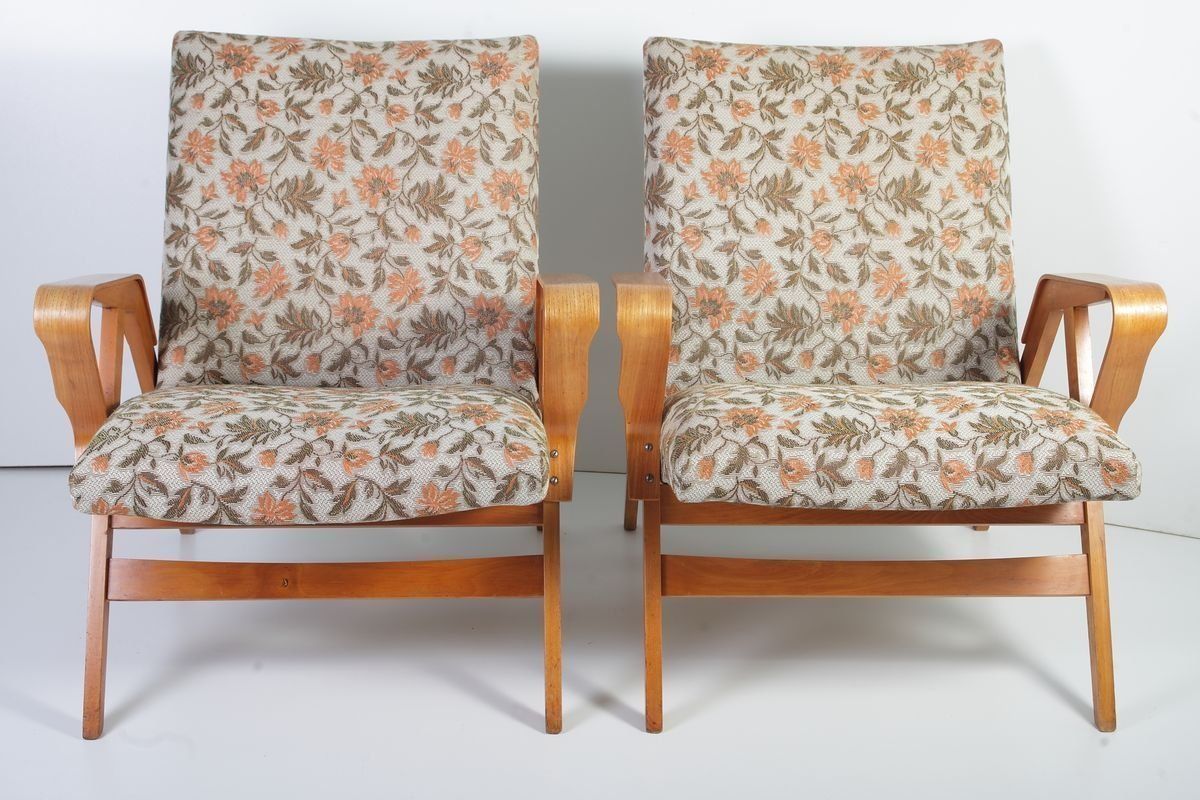 Mid Century Loungestoelen Van František Jirák Voor Tatra, Jaren 1960, Set Van 2 photo for sale