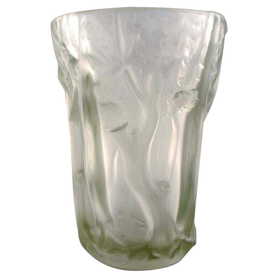 Josef Inwald, Large Art Deco "Dans La Forêt" Vase In Art Glass, 1930s photo buy