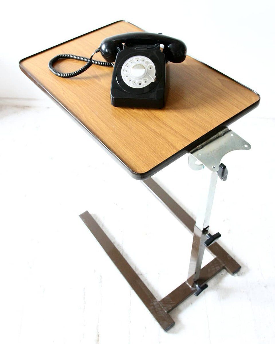 Mid Century Extendable Office Desk In Metal, 1960s photo for sale
