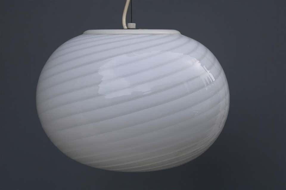 Oval De Majo Italian Murano Chandelier 1970s Italian Design Spiral Glass photo 1665.0