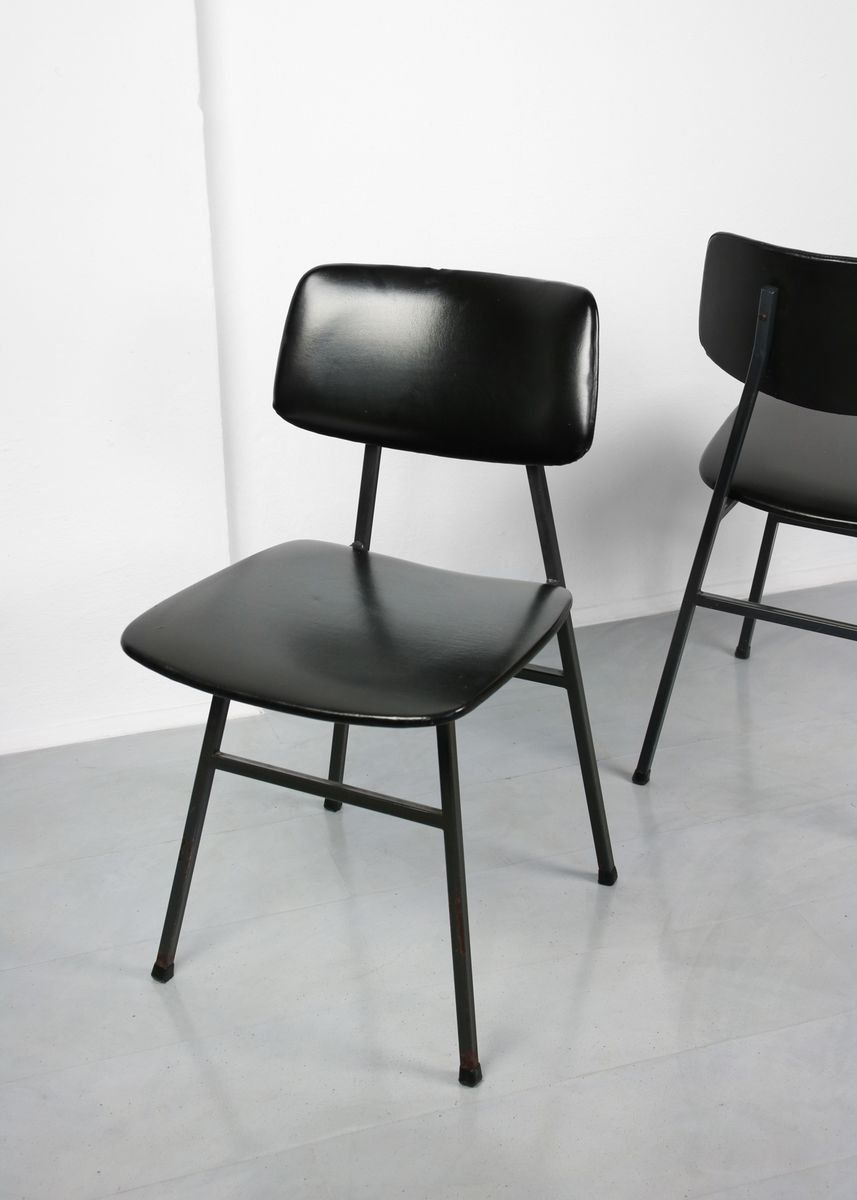 Mid Century Minimalist Dining Chairs By Niko Kralj, Set Of 2 photo for sale