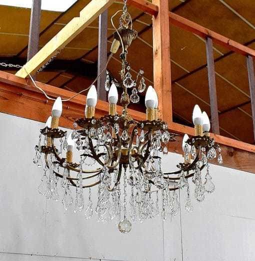 Crystal Chandelier   Mid 20th photo for sale
