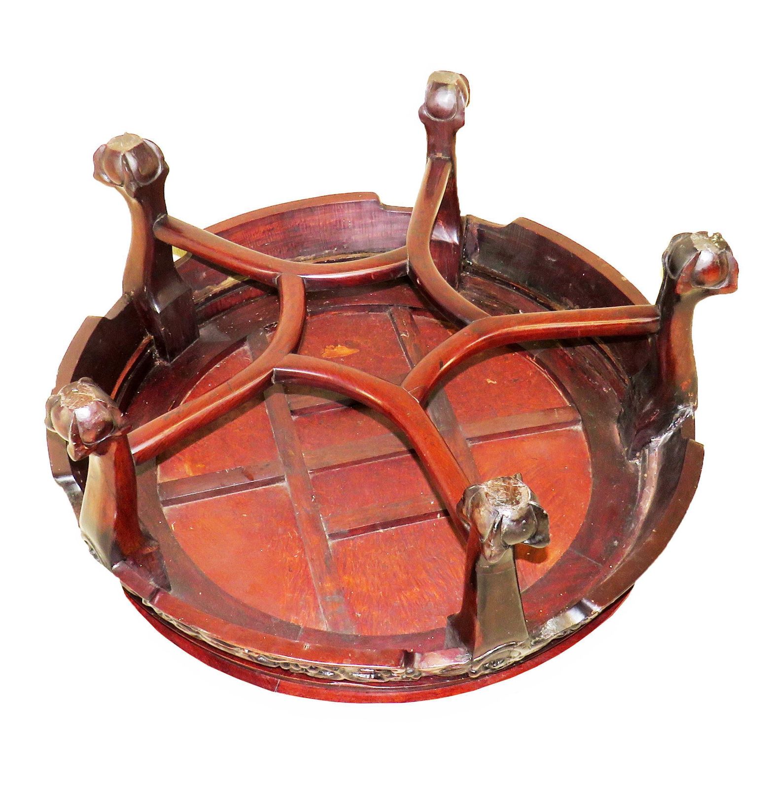 19th Century Oriental Hardwood Circular Coffee Table (China, Circa 1870) photo 3500.0