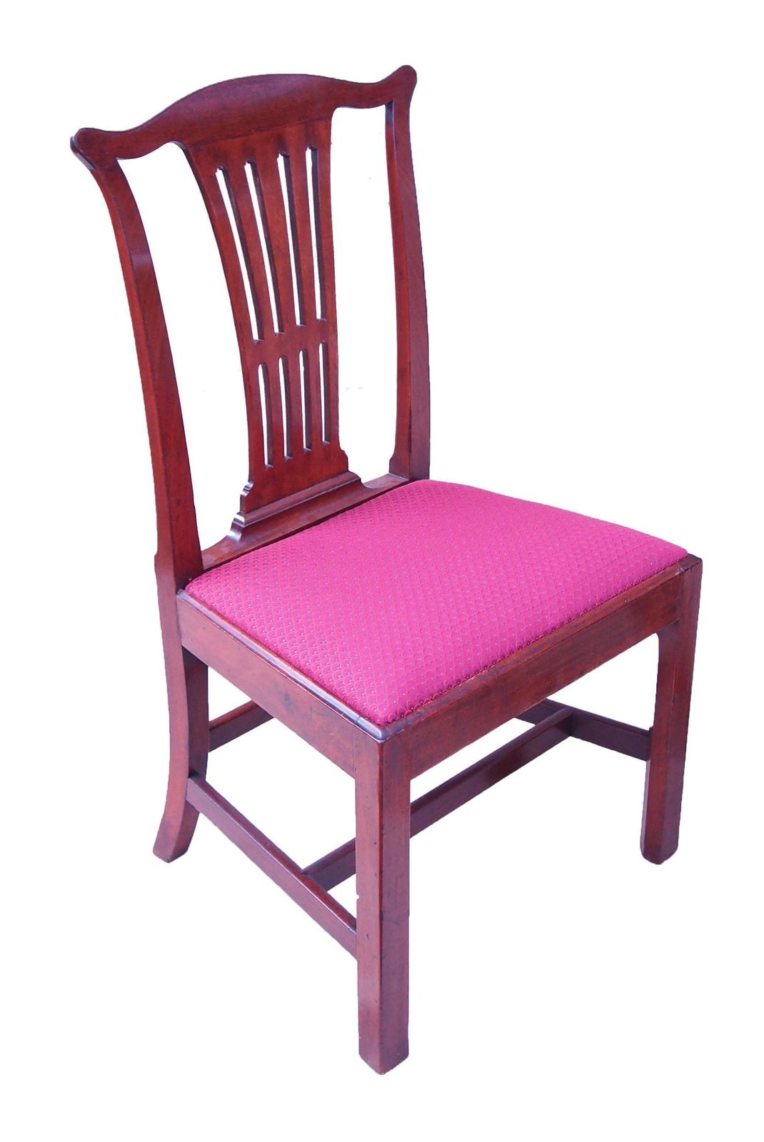 Antique Set Of Six Mahogany Georgian Chippendale Period Dining Chairs (England, 1760) photo Furniture