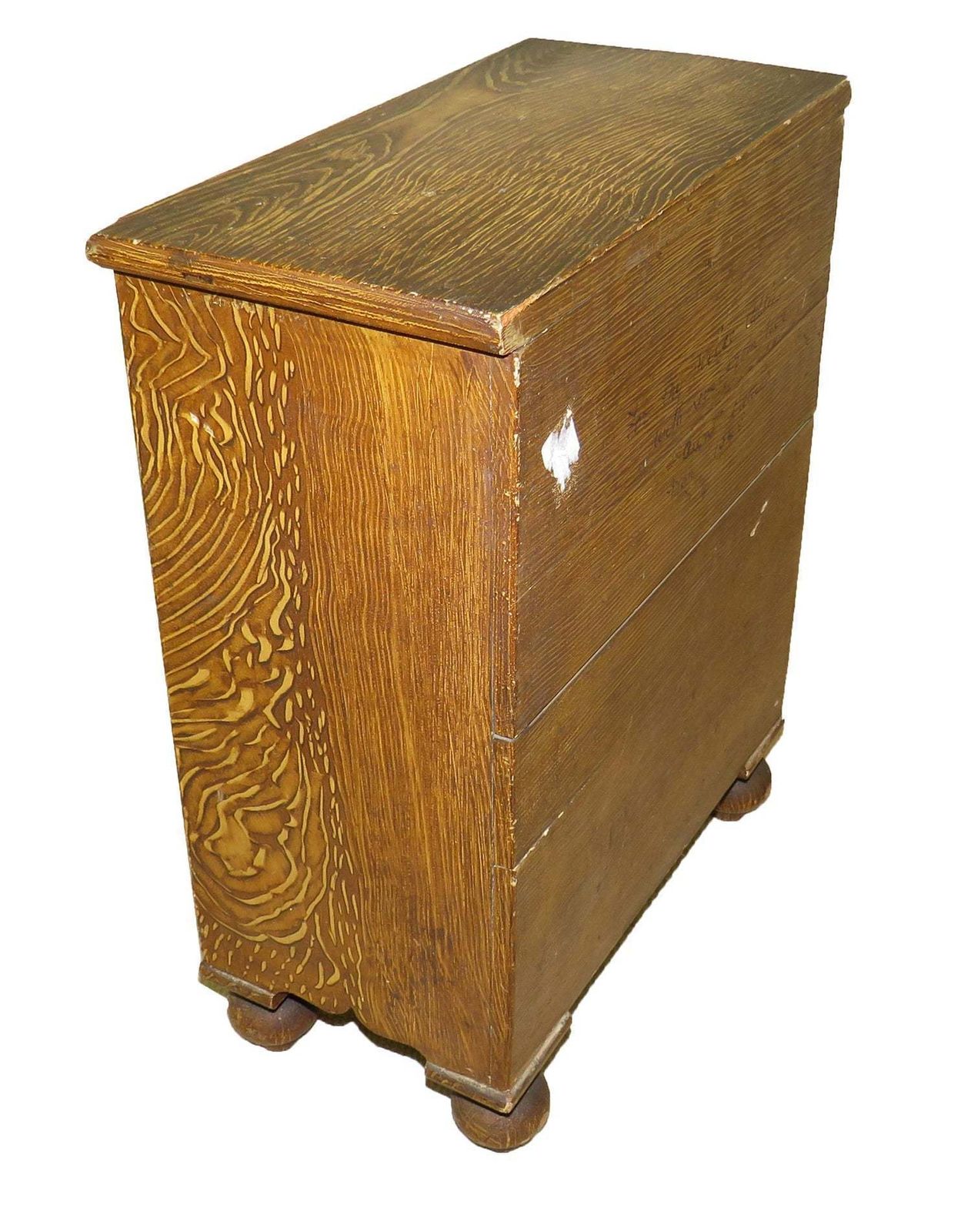 19th Century Victorian Painted Pine Miniature Apprentice Chest Of Drawers (England, Circa 1880) photo vinterior