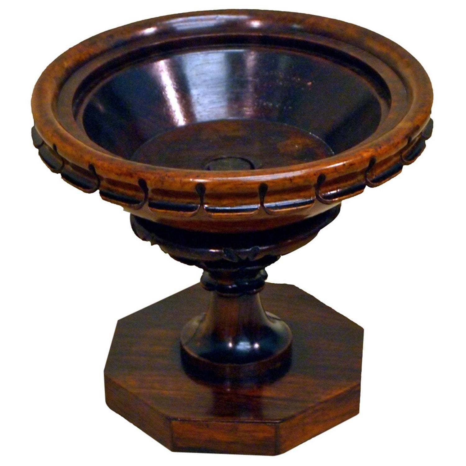 19th Century Regency Rosewood Antique Table Urn Tazza (England, Circa 1835)