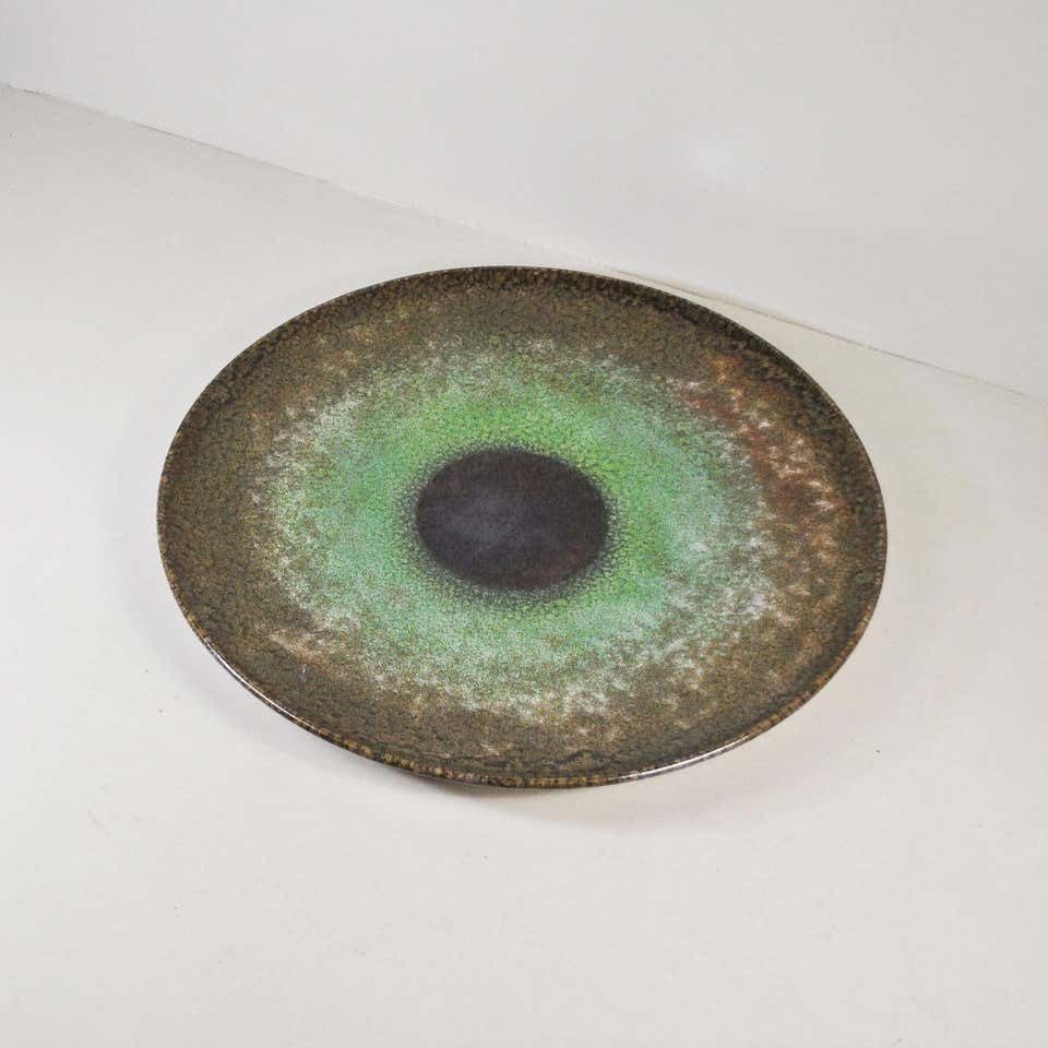 Italian Midcentury Large Ornamental Plate Centerpiece From The 1970s photo 1103.6