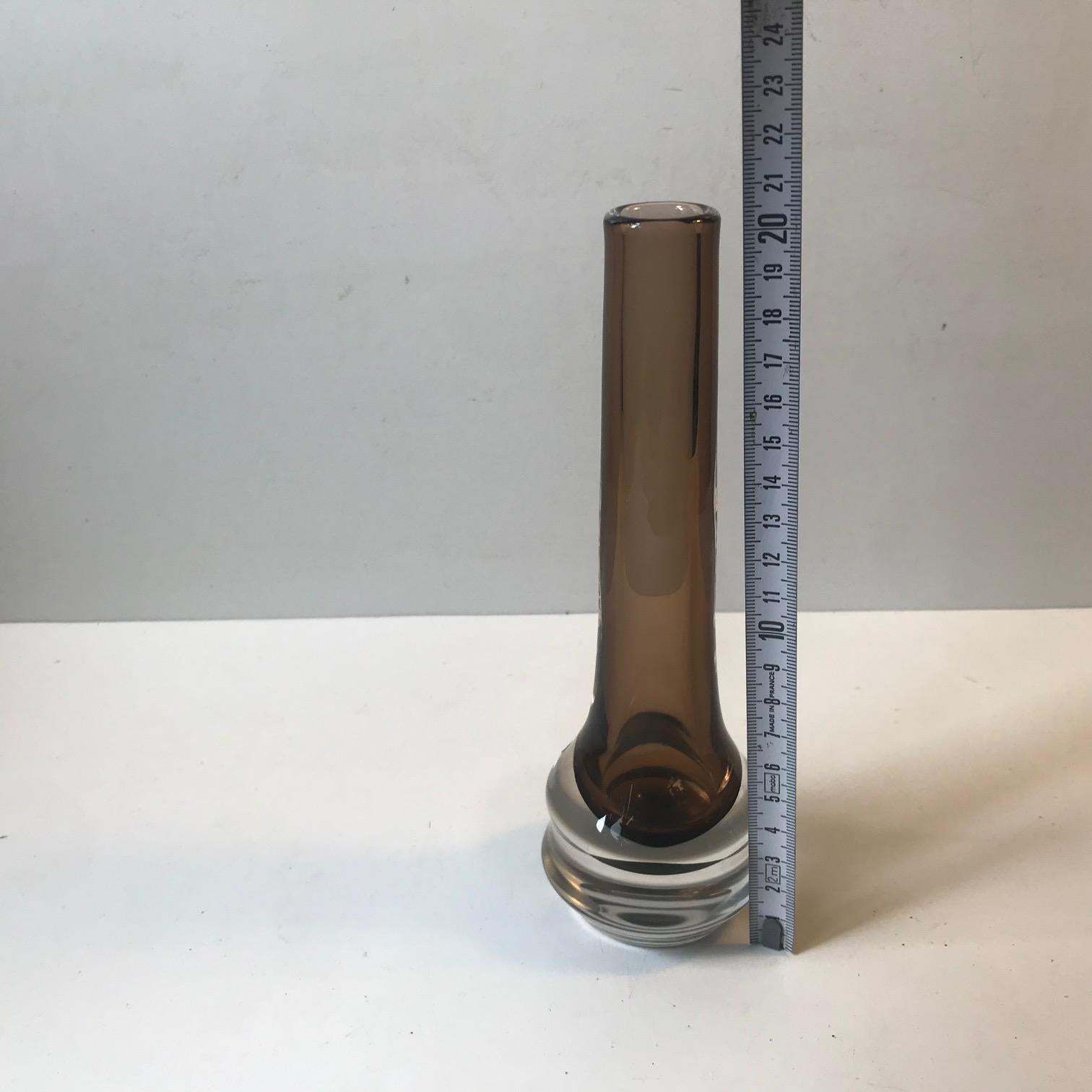 Scandinavian Sommerso Glass Vase By Josef Schott For Smålandshyttan, 1960s photo buy