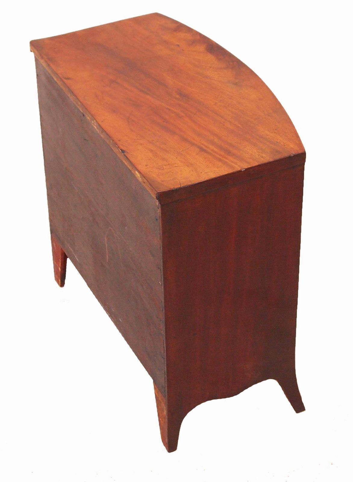 Antique Georgian Miniature Bowfront Chest Of Drawers (England, Circa 1800) photo Furniture