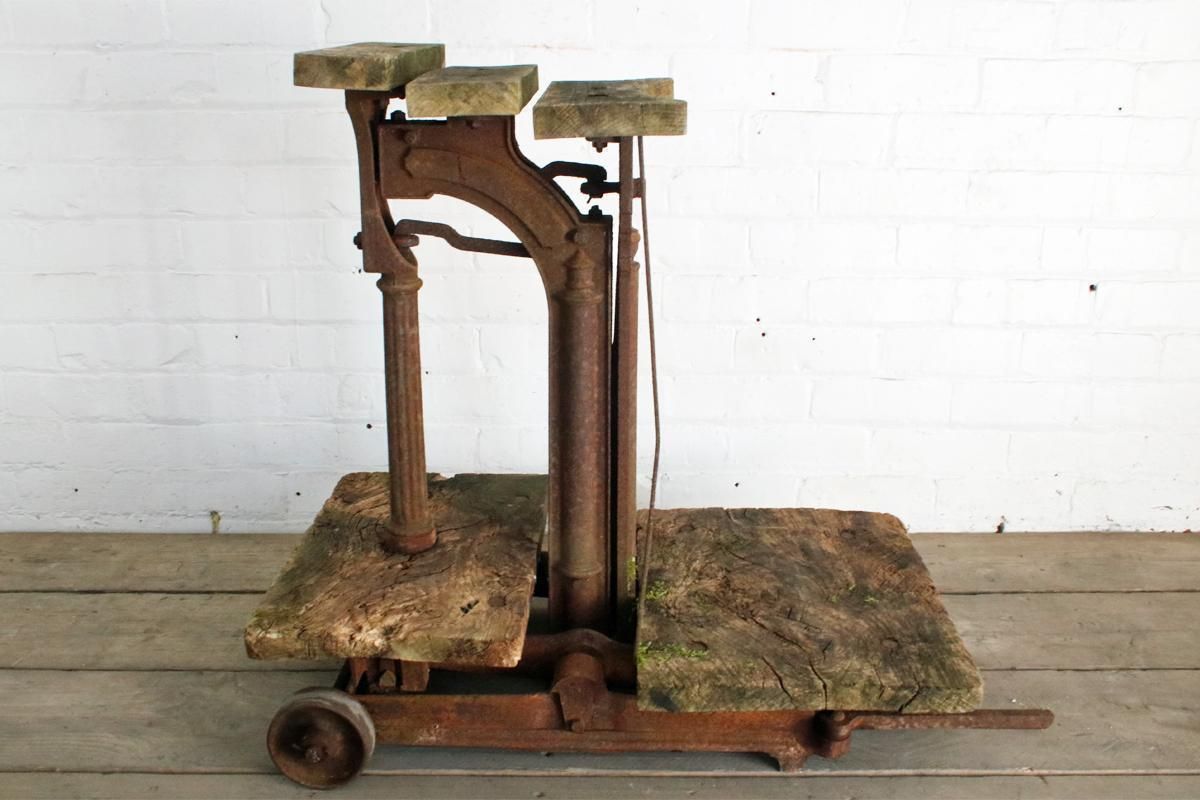 Early 20th Century Cast Iron Sack Weighing Scales Produced By W&T Avery Ltd photo furniture