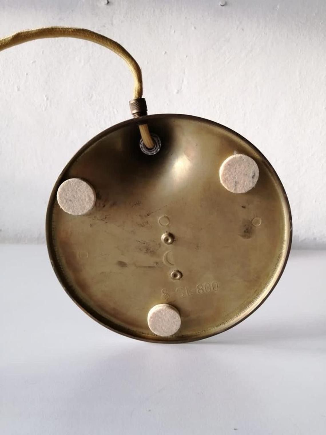 photo for sale Art Deco Table Lamp 40s Germany   Glass Head And Bronze Body   By Trikonzept Bonn
