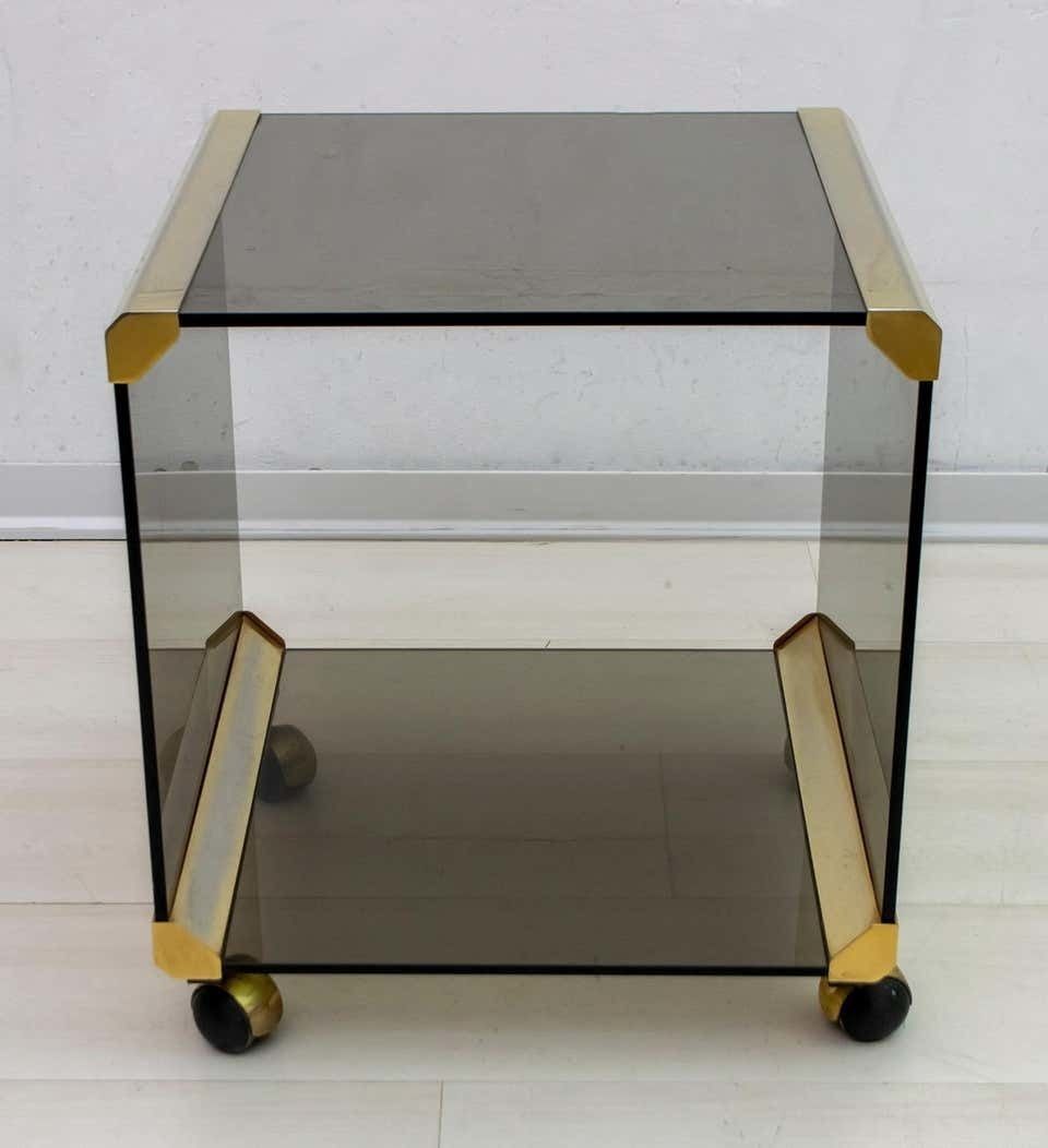 photo furniture Pair Of Pierangelo Galotti Italian Coffee Tables "George" For Galotti & Radice