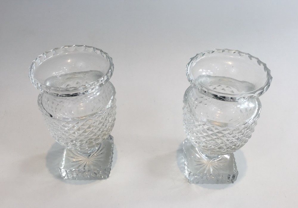 Pair Of Medicis Style Cristal Vases. French. Circa 1900 photo vinterior