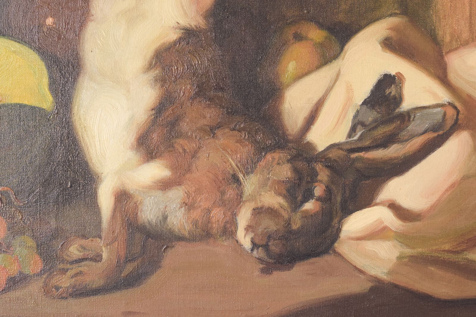 'Still Life With Hare And Melon' – Olieverf Op Doek photo buy