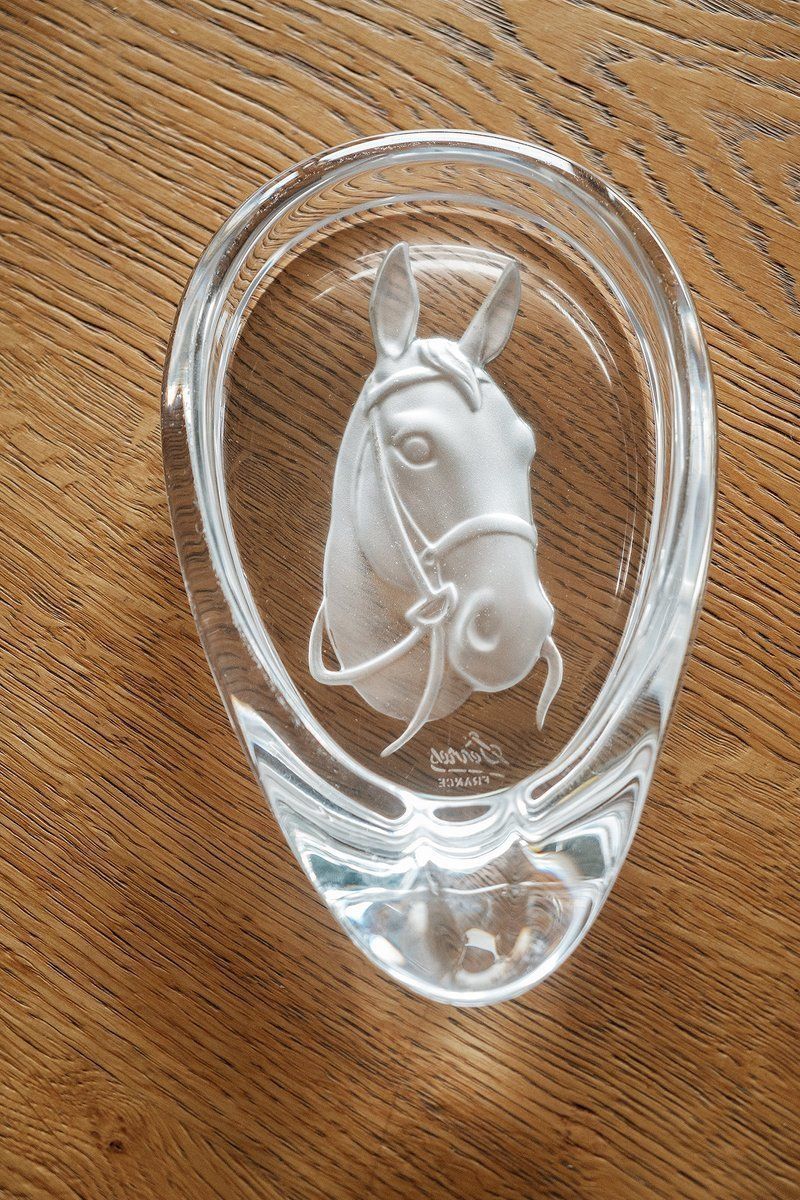 French Crystal Ashtray From Sevres, France