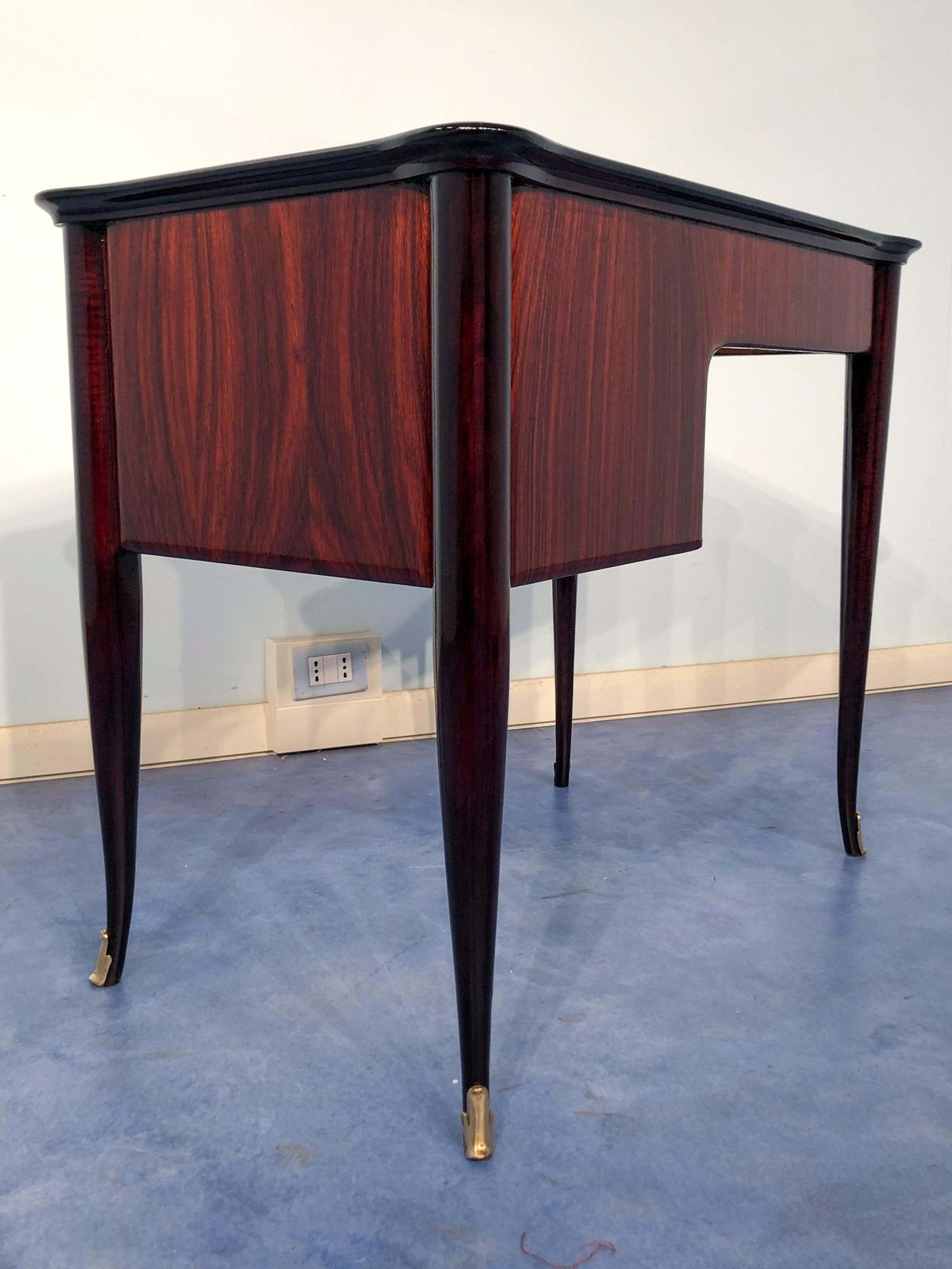 photo for sale Italian Midcentury Small Desk With Chair Attributed To Paolo Buffa, 1950s