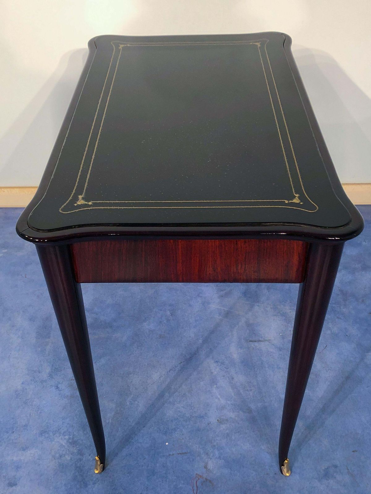 3497.0 Italian Midcentury Small Desk With Chair Attributed To Paolo Buffa, 1950s photo