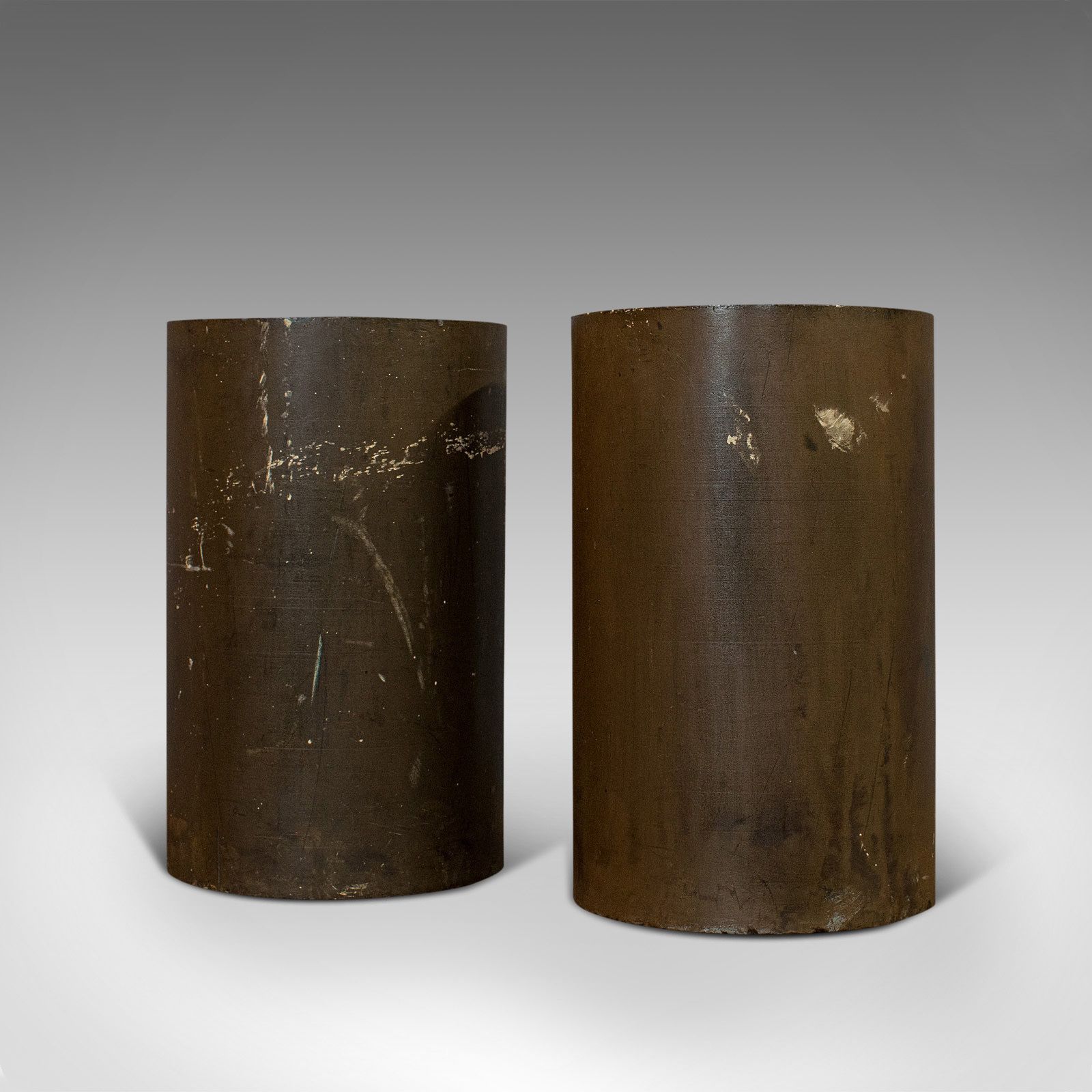 Vintage Pair Of Industrial Rollers, English, Ceramic, Vase, Cooler, Circa 1950 photo Home Decor