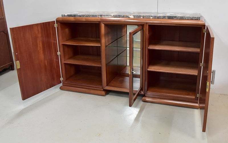 Art Deco Sideboard In Solid Mahogany 1920 photo Furniture
