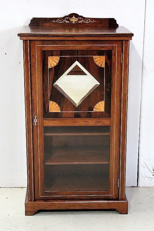 Small Display Case In Rosewood Veneer   1920