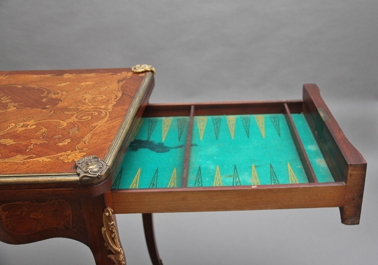 19th Century Kingwood Card Table photo Furniture