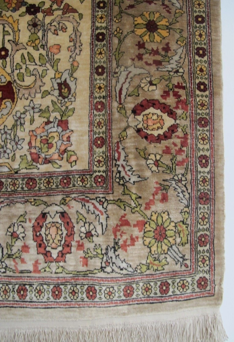 Fine Silk Hereke Rug With Signature photo Textiles
