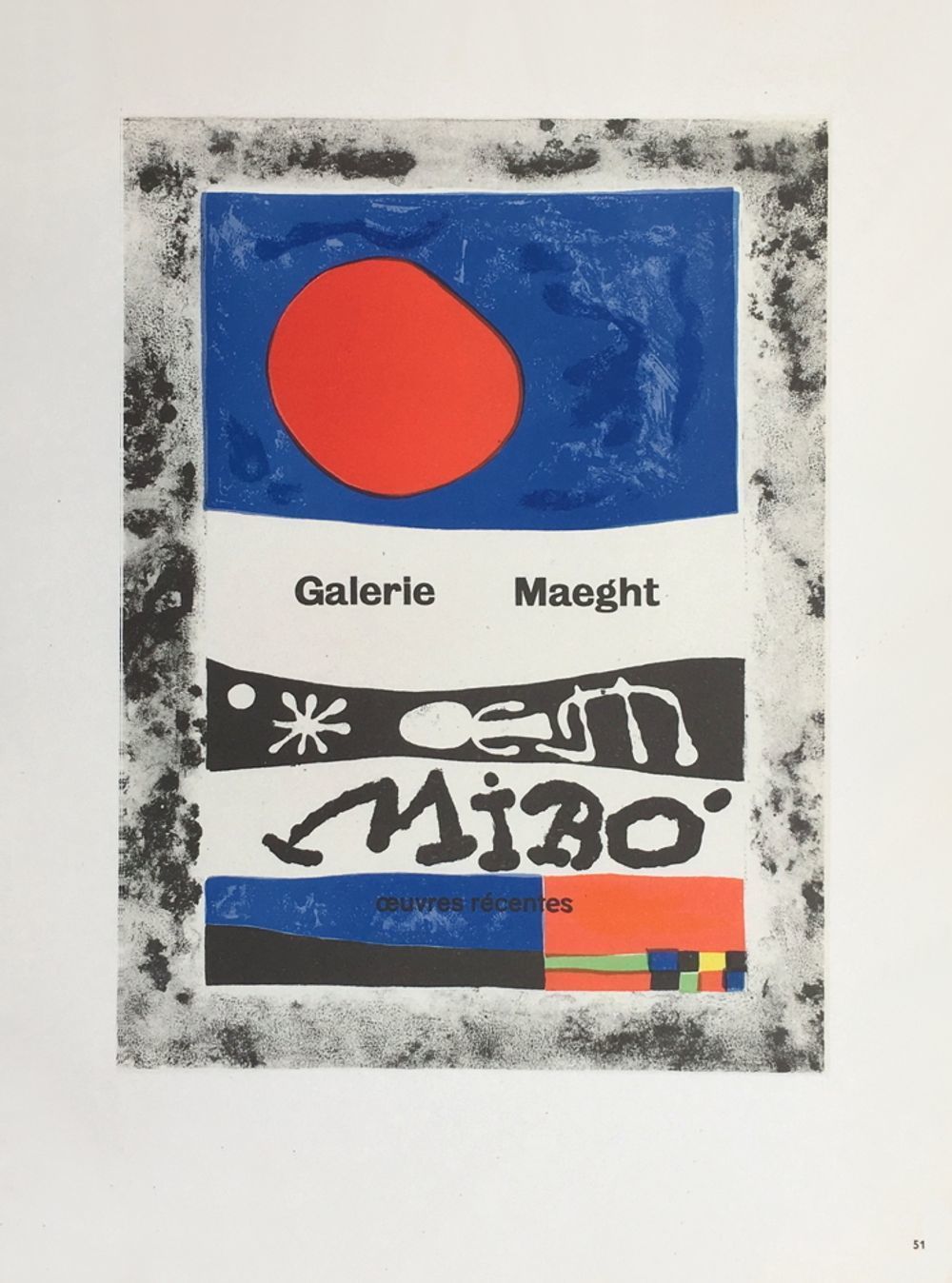 Joan Miro Af 1953   Galerie Maeght 1959